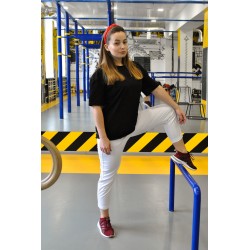 Футболка Oversize женская чёрная Hi Mate